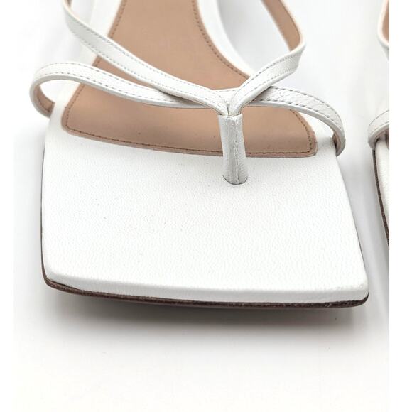 Bottega Veneta Stretch Ankle Strap Women's Sandal White Size US8 EU38 - Picture 11 of 12